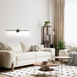 Настенный светодиодный светильник Escada Focus 10289/1LED Black 10Вт, металл/силикон, чёрный/золото (220V)