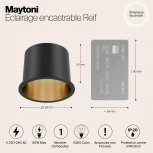 Встраиваемый точечный светильник Maytoni Reif DL049-01GB