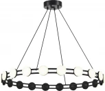 Подвесной светильник ST Luce Monro SL6610.403.20 черный/белый LED 1*40W 4000K MONRO (220V, на тросе, круглые)