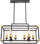 Подвесная люстра Lumina Deco LDP 1140-8 BK+MD (220V)