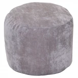 Пуфик Dreambag Круг Серый Микровельвет (Классический) 4013201