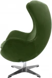 Кресло EGG CHAIR зеленый, искусственная замша Bradex Home FR 0644