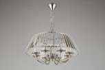 Подвесная люстра Aployt Lucretia APL.748.03.08 (220V, хрусталь, на цепи, свеча, круглые)