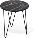 Столик кофейный Sheffilton SHT-CT27 черный муар/черный мрамор от фабрики Sheffilton