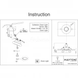 Встраиваемый точечный светильник Maytoni Gyps Modern DL006-1-01-W