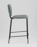 Стул полубарный Masey зеленый со светло-зеленой экокожей Stool Group арт.УТ000039584