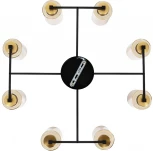 Потолочная люстра на штанге Arte Lamp Leo A7027PL-8BK (220V)