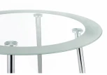 Стеклянный стол Woodville Vasko белый 11316
