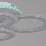 Потолочная люстра светодиодная на штанге с пультом Reluce 20535-0.3-2+2+1 WT