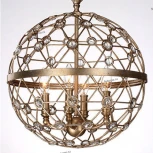 Подвесная люстра L'Arte Luce Ragusa L51104.68 (220V, хрусталь, на цепи, подсвечник, свеча, шар)