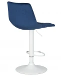 Стул барный DOBRIN TAILOR WHITE (синий велюр (MJ9-117))