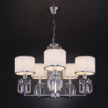 Умная подвесная люстра Eurosvet Zaffiro 10099/5 хром (220V, на цепи)