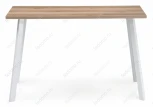 Стол Тринити Лофт 120 25 мм дуб делано светлый / белый матовый