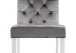 Обеденный стул Woodville Amelia white / fabric grey 11141