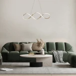 Подвесной светильник с таймером Escada Knot 10236/1 LED*60W Gold 10236/1LED (220V, пульт управления, на тросе)