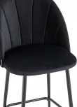Стул полубарный Stool Group Логан велюр черный УТ000035466