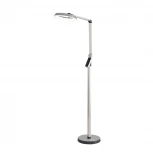 Торшер светодиодный с сенсорным выключателем Lumion Genri 8333/15FL серебро, металл/пластик LED 15W 3000/4000/6000K CCT/диммер/LCD 220V (регулировка яркости)