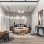 Потолочная люстра хрустальная на штанге Arte Milano Sorrento-3309 373309/6/80/470 CR (220V)