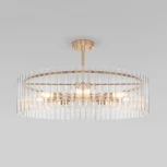 Потолочная люстра Wi-Fi на штанге Bogate's Flamel 373/8 Smart (220V, управление смартфоном, голосовое управление, умный дом - Minimir Home, Алиса, Маруся, Салют, круглые)