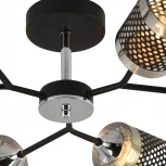 Потолочная люстра на штанге Reluce 01405-3.3-06B BK+CR (220V)