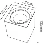 Точечный накладной светодиодный светильник CH-SD230-1(W) Fiberli Ch-Sd 12120104
