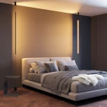 Напольно-потолочный разтяжной светильник LED SP-TABOO-FLOOR-S1300-14W Warm3000 (BK, 90 deg, 230V) (Arlight, IP20 Металл) 036116