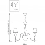 Потолочная люстра Lightstar Escica 806080