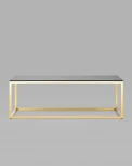 Журнальный стол Stool Group 120*60 ТАУН золото стекло smoke УТ000004655