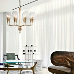 Подвесная дизайнерская люстра Viola 8 Прозрачный ImperiumLoft Viola01 (179883-26) (220V, на цепи)