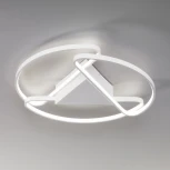 Потолочная люстра Eurosvet Kristo 90232/3 белый (регулировка яркости, LED, 220V, пульт управления, круглые)