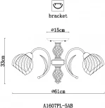 Потолочная люстра Arte Lamp Dolcemente A1607PL-5AB
