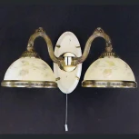 Бра Reccagni Angelo 6908 A 6908/2 (220V, выключатель, листья)