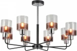 Потолочная люстра на штанге Imex MD.2727-8-S-BK+CH