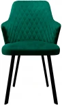 Стул 245 поворотный, К13 изумруд, ножки черные Dikline 00-00064088