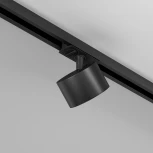 Трековый светильник однофазный, 12W 220V Maytoni Glare TR225-1-GX53-B (круглые)