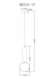 Подвесной светильник MyFar Pierre MR2241-1P (220V, на проводе, шар)