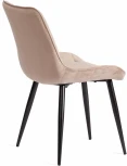 Обеденный стул Tetchair ABRUZZO (Металл,Вельвет/Бежевый,Черный) 20436