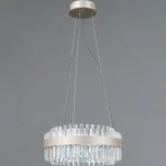 Подвесная люстра светодиодная хрустальная ILLUMICO IL4386-36WSQ-25 SL GENOA (220V, на тросе)