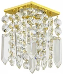 Встраиваемый светильник хрустальный Dio D'Arte Tayo Gold GU10.5.14.8x8.723 G