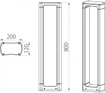 Наземный уличный светильник светодиодный IP65 Natural Concepts Dwell NC-003121-80-SB (220V)