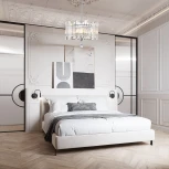 Подвесная люстра хрустальная на штанге Arte Milano Sorrento-2409 372409/5/350/400 CR (220V)