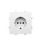 Розетка с заземлением (белый глянцевый) Voltum S70 VLS040101