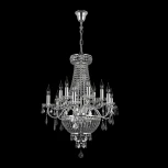Подвесная большая люстра Osgona Classic 700164 (220V, хрусталь, подсвечник, свеча)