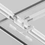 Коннектор питания Т-образный Gravity белый (магнитный) Maytoni Technical TRA004CWT-22W (48V)