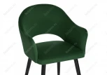 Стул Woodville на металлокаркасе Апри NEO confetti deep forest темно-зеленый / черный глянец 464181