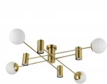 Потолочная люстра Evoluce Raito SLE1105-302-08 Латунь/Белый GU10+E27 4+4*5+60W
