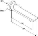 Излив Kludi Balance 5250387 для ванны