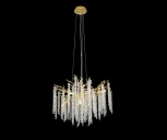 Подвесная люстра Kink Light Шанти 07871-76D,33 (220V, хрусталь, на тросе, листья, ветки)