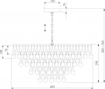 Подвесная люстра Bogate's Gutta 476/8 (220V, на цепи)