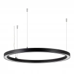 Подвесной светильник SP-CIRCLE-HANG-O3535-D1000-60W Day4000 (RAL9005, 120 deg, 230V) IP40 LED (Arlight, Алюминий) 049369 (на тросе)